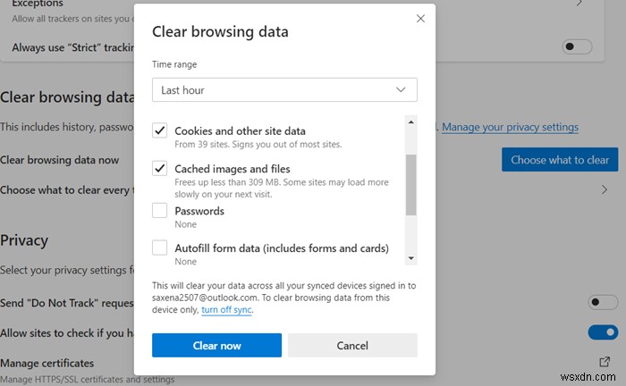 Hướng dẫn xóa Lịch sử duyệt web, Cookie, Dữ liệu, Cache trên trình duyệt Microsoft Edge