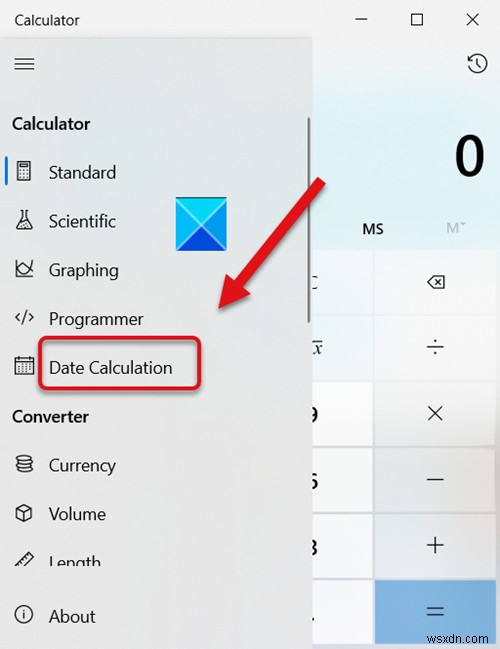 Cách dùng Windows Calculator thực hiện tính toán ngày tháng