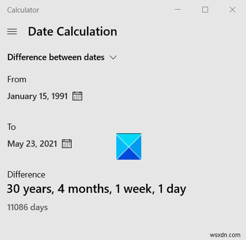 Cách dùng Windows Calculator thực hiện tính toán ngày tháng