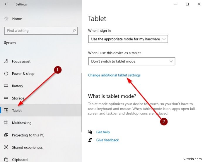 Cách bật/tắt Tablet Mode (Chế độ máy tính bảng) trong Windows 10