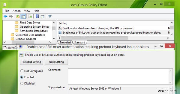 Lỗi Your recovery key couldn’t be saved to this location (Khóa khôi phục không thể lưu vào vị trí này) cho BitLocker