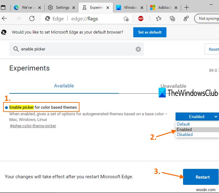 Cách bật và sử dụng Màu nhấn (Accent Color) trong Microsoft Edge