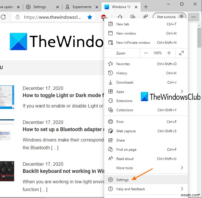 Cách bật và sử dụng Màu nhấn (Accent Color) trong Microsoft Edge
