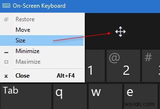 Cách thay đổi kích thước Bàn phím ảo và Bàn phím cảm ứng trên Windows 11/10