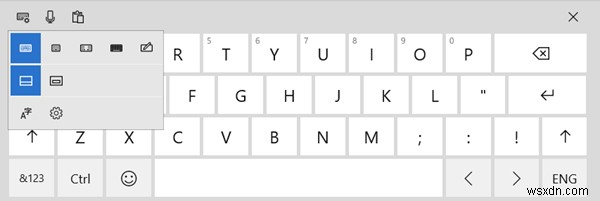 Cách thay đổi kích thước Bàn phím ảo và Bàn phím cảm ứng trên Windows 11/10
