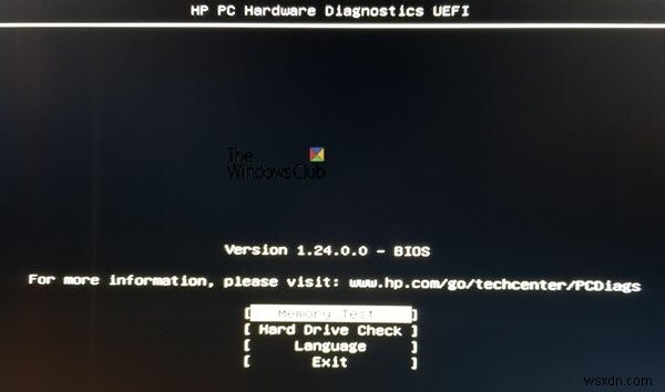 Sử dụng HP PC Hardware Diagnostics UEFI trên Windows 11/10
