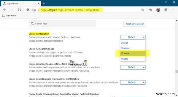 Cách bật chế độ Internet Explorer trong Microsoft Edge mới