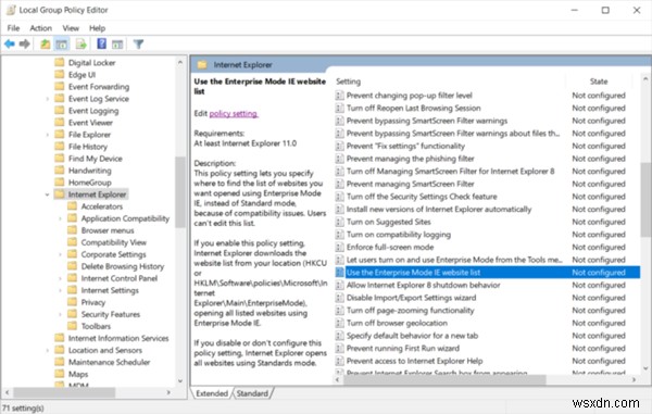 Cách bật chế độ Internet Explorer trong Microsoft Edge mới