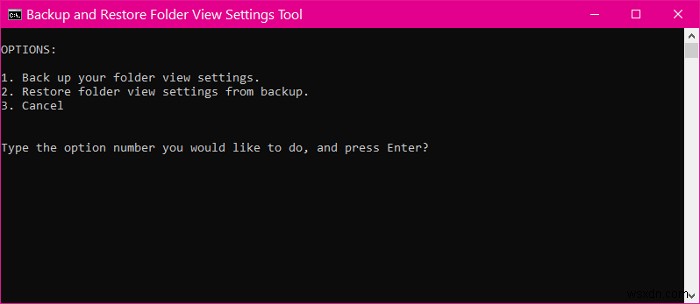 Cách sao lưu và khôi phục cài đặt Folder View trên Windows 11/10