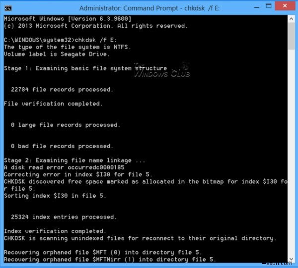 Ổ cứng ngoài không truy cập được? Format ổ ngoài hoặc chạy Check Disk bằng CMD