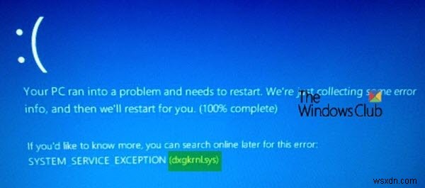 Khắc phục lỗi Blue Screen dxgkrnl.sys trên Windows 11/10