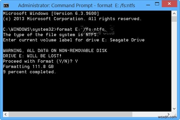 Ổ cứng ngoài không truy cập được? Format ổ ngoài hoặc chạy Check Disk bằng CMD