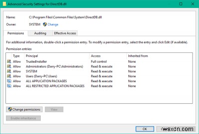 Khôi phục TrustedInstaller làm Owner và quyền mặc định trong Windows 11/10