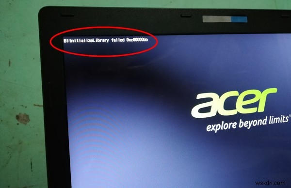 Lỗi BLinitializedlibrary failed 0xc00000bb trên Windows 11/10