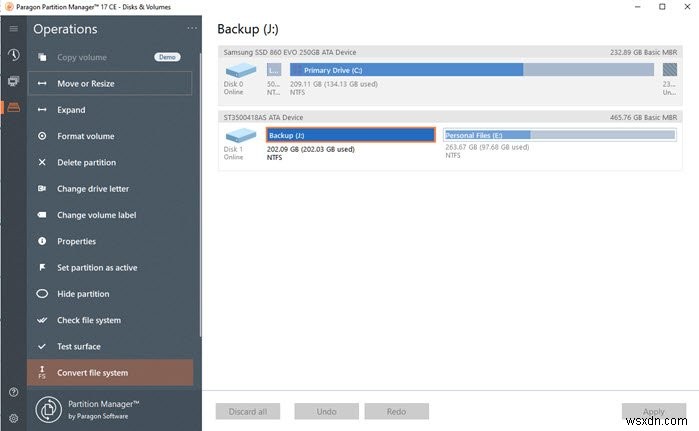 Paragon Partition Manager Free Edition: Phần mềm Resize Disk & Partition cho Windows 10