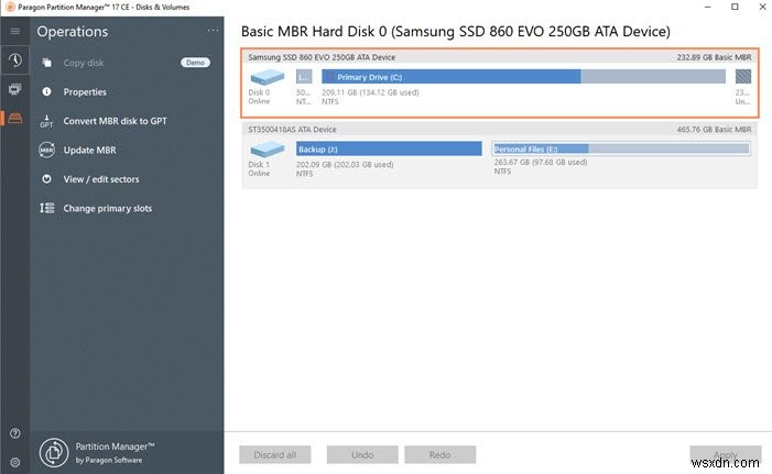 Paragon Partition Manager Free Edition: Phần mềm Resize Disk & Partition cho Windows 10