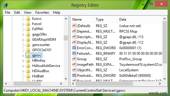 Dịch vụ Group Policy Client không đăng nhập được trong Windows 11/10