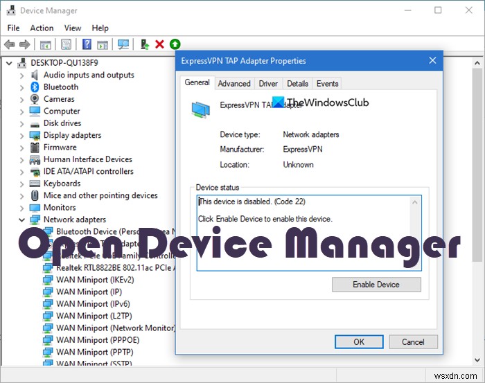 Cách mở Device Manager trong Windows 11/10