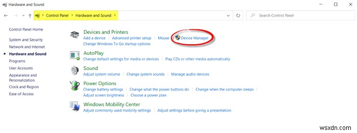 Cách mở Device Manager trong Windows 11/10