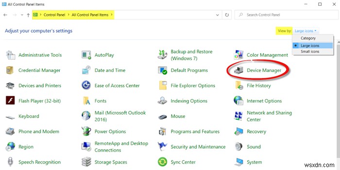 Cách mở Device Manager trong Windows 11/10
