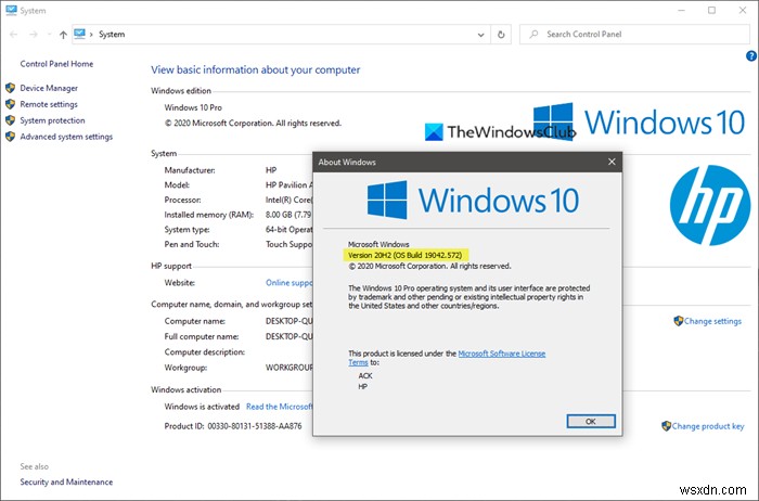 Điều khiển Control Panel System applet chuyển đâu trong Windows 11/10?