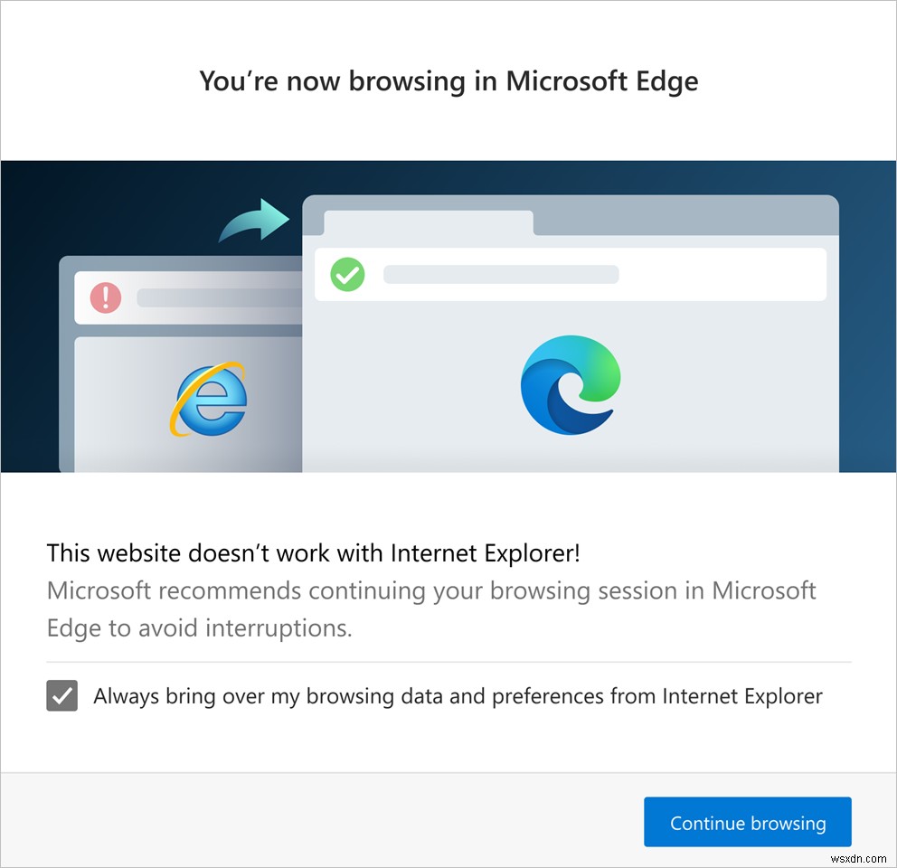 Group Policies cấu hình chuyển hướng sang Microsoft Edge