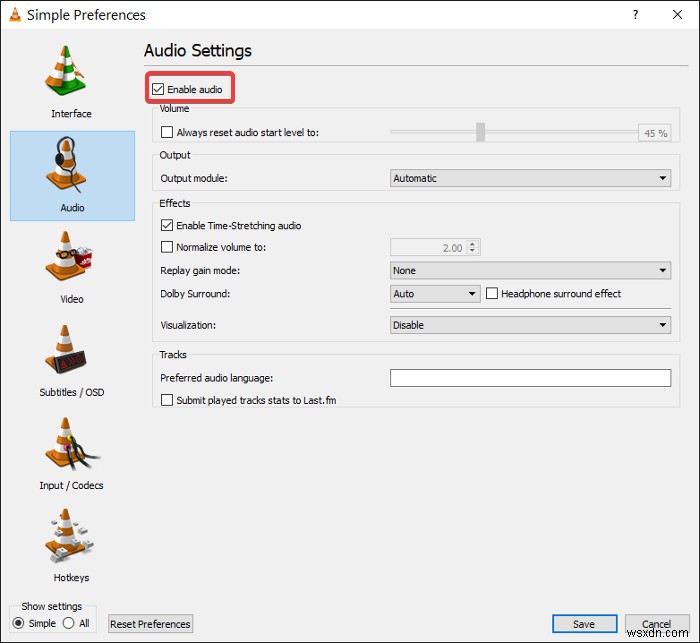 Làm gì khi âm thanh VLC không hoạt động?