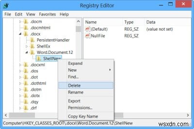 Chỉnh sửa, Thêm, Khôi phục, Xóa mục từ Menu ngữ cảnh New trong Windows 11/10