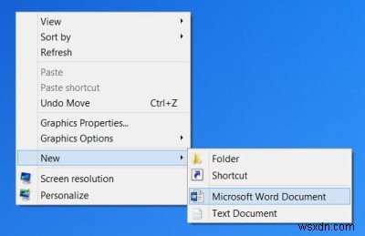 Chỉnh sửa, Thêm, Khôi phục, Xóa mục từ Menu ngữ cảnh New trong Windows 11/10