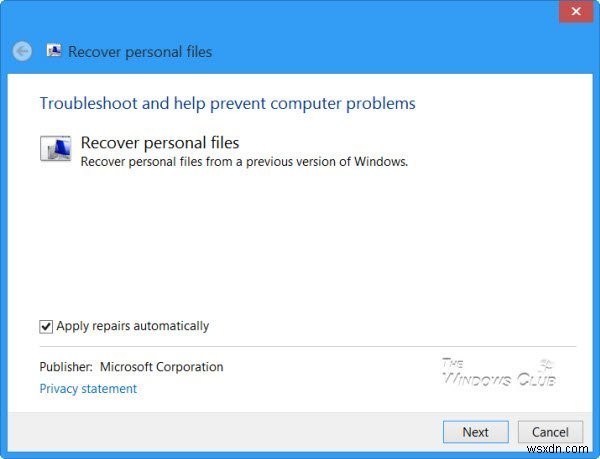 Cách khôi phục thư mục dữ liệu người dùng bị xóa sau Cập nhật tính năng trong Windows 11/10
