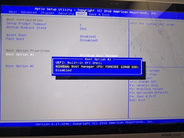 Windows không khởi động được; Thay đổi phần cứng hoặc phần mềm gần đây có thể là nguyên nhân