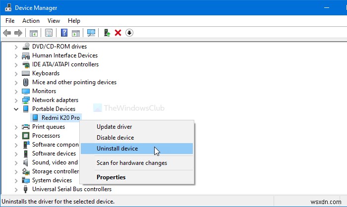 Windows 10 không nhận diện điện thoại Android