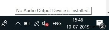 Khắc phục lỗi  No Audio Output Device is Installed  (Không có thiết bị đầu ra âm thanh được cài đặt) trên Windows 11/10