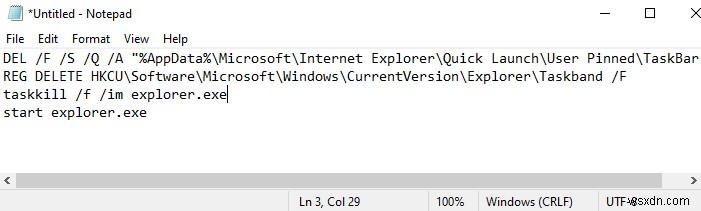 Không thể gỡ bỏ hoặc unpin icon chương trình từ Taskbar Windows 11/10
