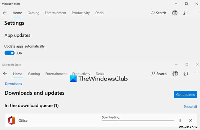 Khắc phục lỗi ứng dụng Microsoft Store không tự động cập nhật trên Windows 11/10