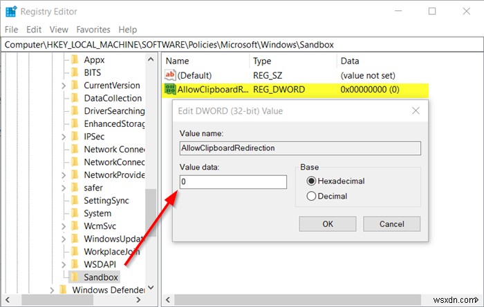 Cách bật/tắt Printer Sharing trong Windows Sandbox trên Windows 10