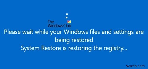 Điều gì xảy ra nếu ngắt quãng System Restore hoặc Reset Windows 11/10