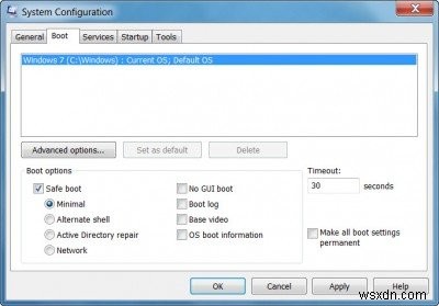 Khắc phục lỗi không vào được Safe Mode trên Windows 11/10