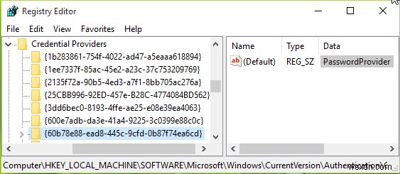 Cách gán Credential Provider mặc định trong Windows 11/10