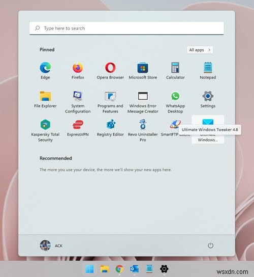 Cách ghim ứng dụng Portable vào Menu Start trên Windows 11/10