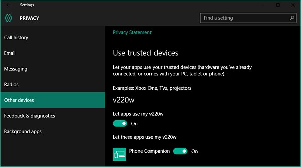 Cách cho phép ứng dụng sử dụng Trusted Devices (Thiết bị tin cậy) trên Windows 11/10