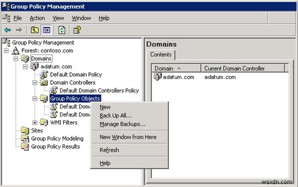 Cách Backup và Restore Group Policy Objects (GPO) trên hệ thống Windows