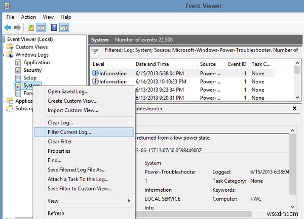 Dùng Event Viewer kiểm tra việc sử dụng trái phép máy tính Windows