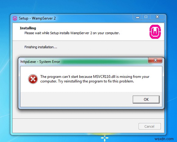 Khắc phục lỗi  The program can t start because MSVCR100.dll, MSVCR71.dll or MSVCR120.dll is missing  trên Windows