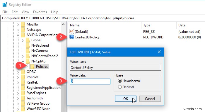 Cách ẩn/xóa NVIDIA Control Panel khỏi menu chuột phải và khay hệ thống