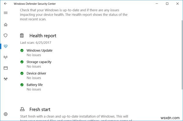 Báo cáo tình trạng không có sẵn trong Windows 10/11