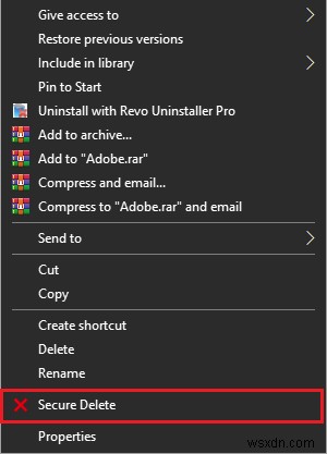 Cách thêm Xóa an toàn vào menu ngữ cảnh trong Windows 10
