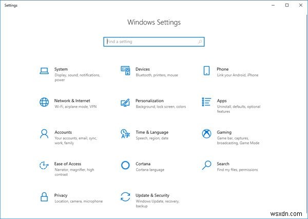 Cách mở và sử dụng Cài đặt Windows 10