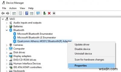 Cách kiểm tra phiên bản Bluetooth Adapter trên Windows 11/10