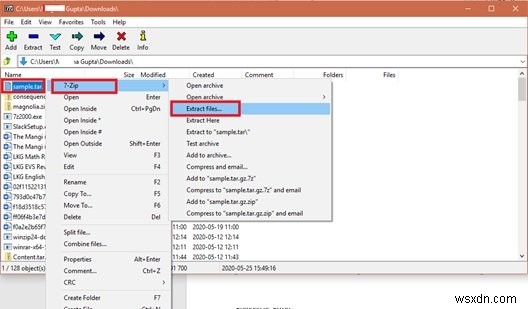 Cách giải nén, mở hoặc trích xuất tệp TAR.GZ, TGZ hoặc GZ trong Windows 11/10